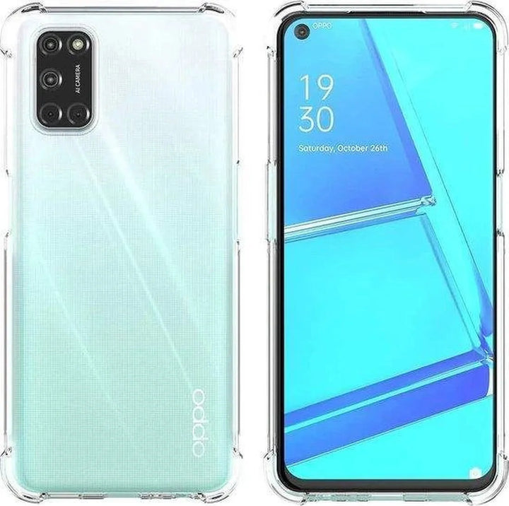 Oppo A52/A72/A92 Hoesjes – Siliconen Backcover – Schokbestendig Anti-Shock Bumper – Transparant-Ilumina Benelux