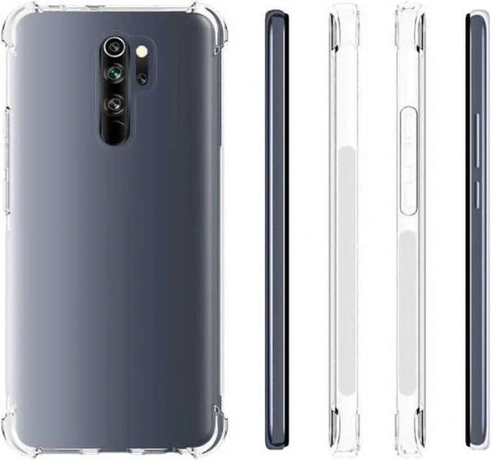 Xiaomi Redmi 9 Hoesjes – Anti-shock Siliconen Bumper – Schokbestendig – Transparant-Ilumina Benelux