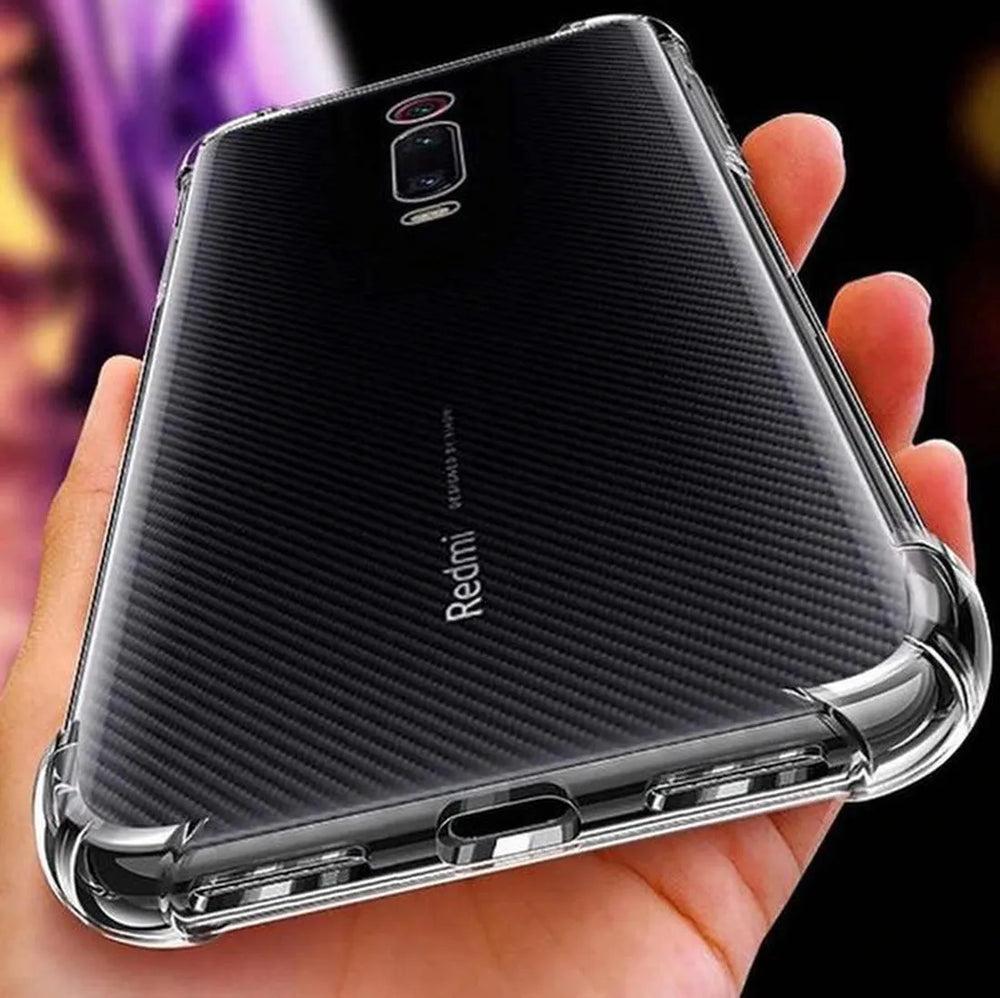 Xiaomi Mi 9T/9T Pro Hoesjes – Siliconen Backcover – Schokbestendig – Transparant + 3x Gehard Glas Screenprotector-Ilumina Benelux