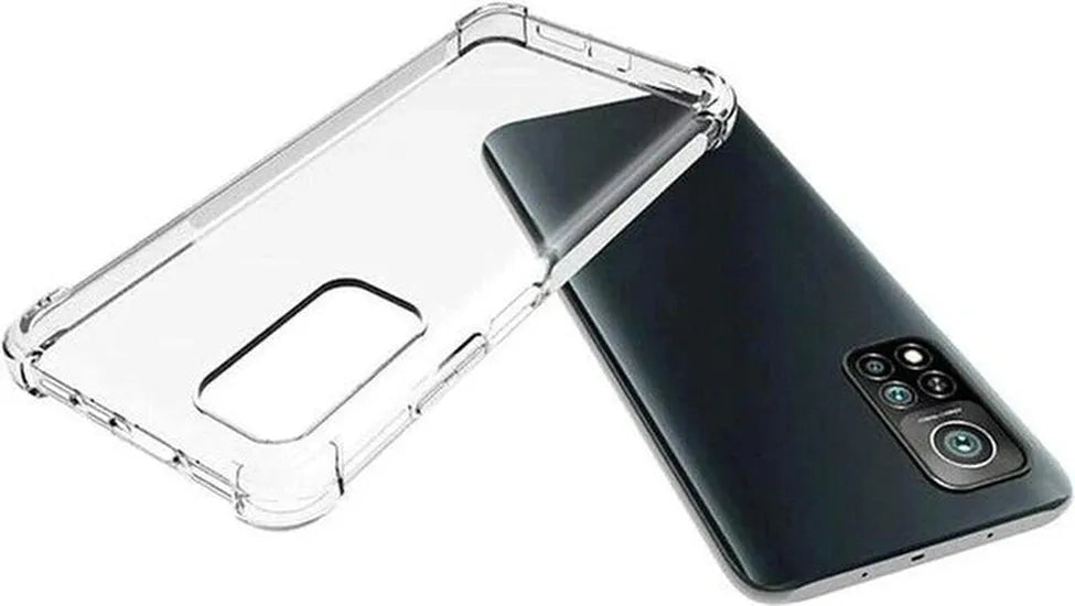 Xiaomi Mi 10T/10T Pro 5G Hoesjes – Siliconen Backcover – Schokbestendig Bumper – Transparant – 2x Gehard Glas Screenprotector-Ilumina Benelux