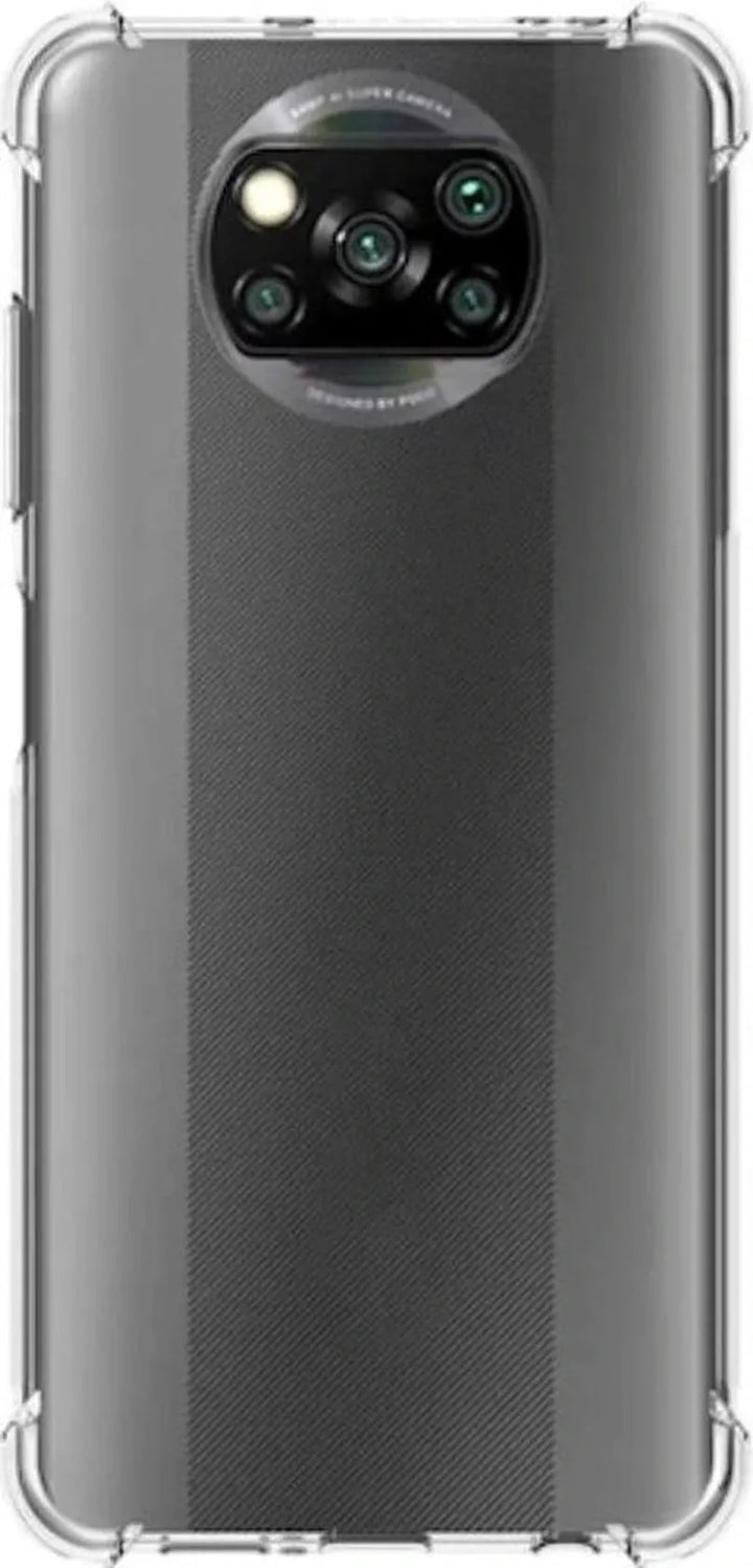 Xiaomi POCO X3/X3 Pro Hoesjes – Siliconen Backcover – Schokbestendig Bumper – Transparant – Incl. Screenprotector-Ilumina Benelux