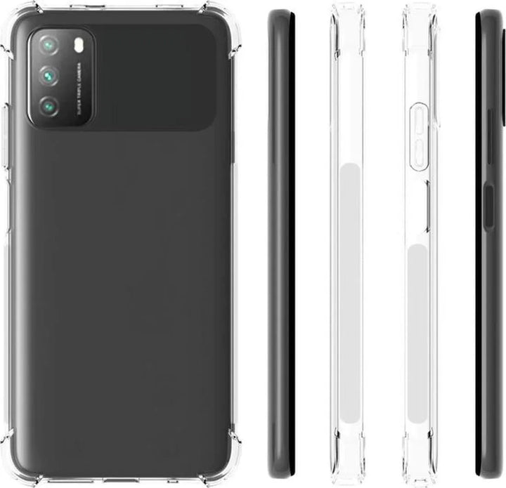 Xiaomi POCO M3 Hoesjes – Siliconen Backcover – Schokbestendig Anti Shock Bumper – Transparant-Ilumina Benelux