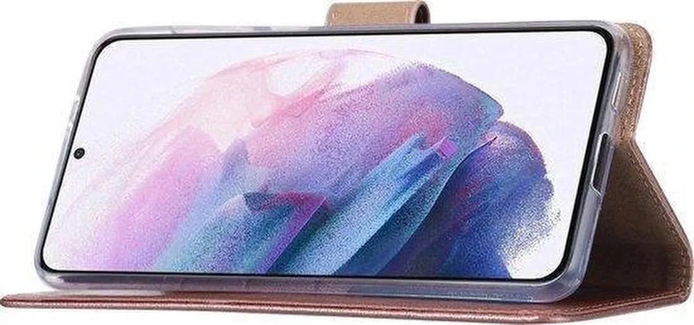 Oppo Find X3 Neo Hoesjes – Portemonnee Hoes – Pasjeshouder – 3x Screenprotector – Roségoud-Ilumina Benelux