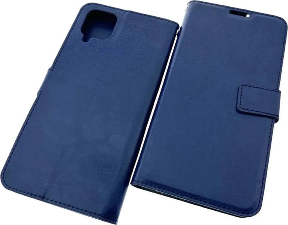 Samsung Galaxy A42 5G Hoesjes – Portemonnee Hoes – Bookcase – Pasjeshouder – Blauw-Ilumina Benelux