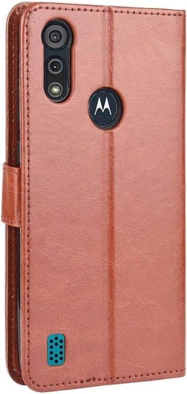 Motorola Moto E6i/E6S Hoesjes – Bookcase Portemonnee – Pasjeshouder – 3x Screenprotector – Bruin