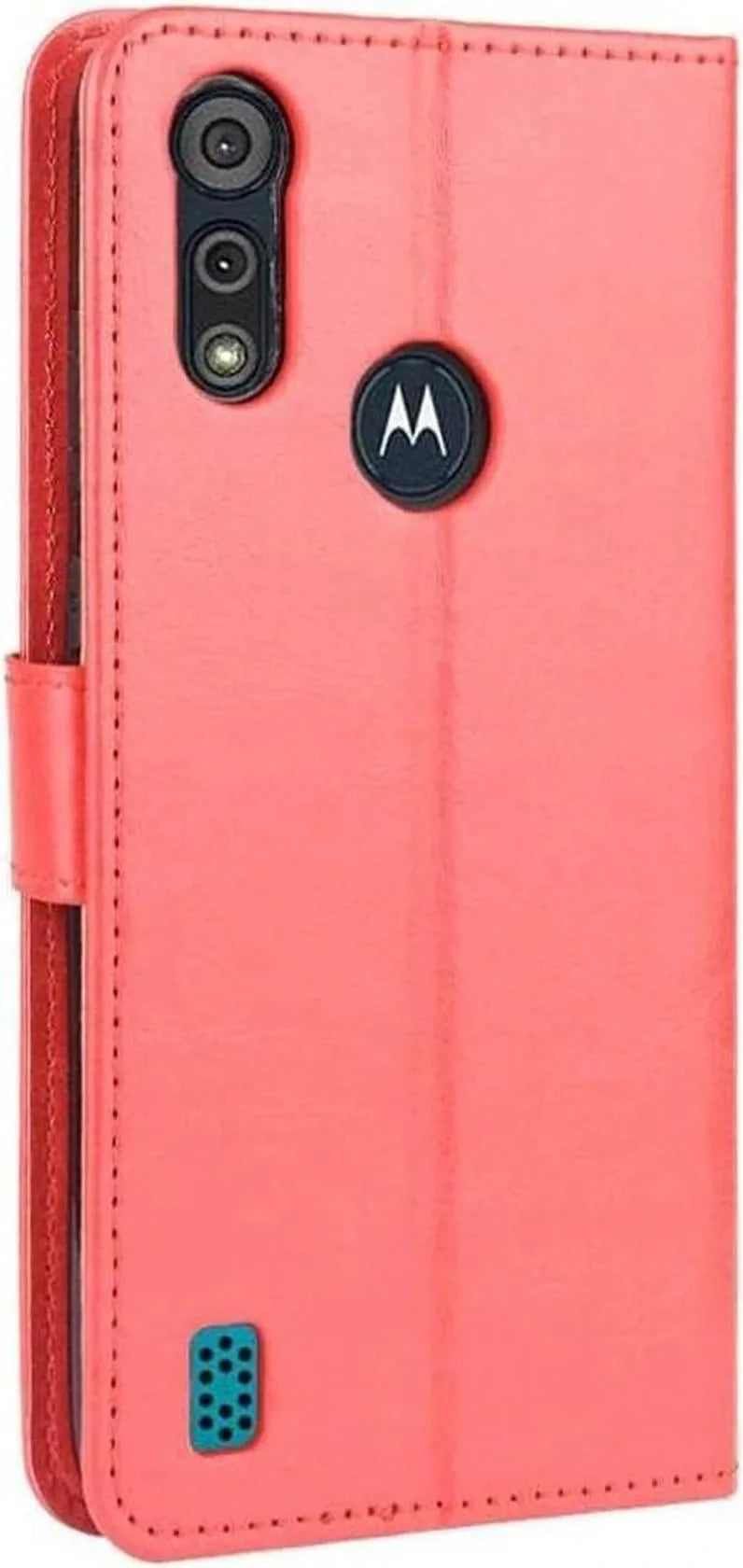Motorola Moto E6i Hoesjes – Bookcase Portemonnee Hoes – Pasjeshouder – Magneetsluiting – Rood-Ilumina Benelux