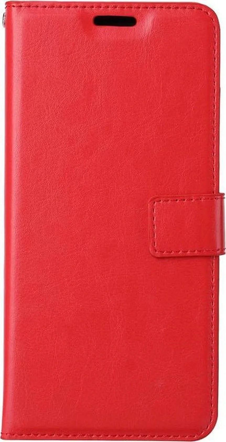 Motorola Moto G100 Hoesjes – Portemonnee Bookcase – Pasjeshouder – Inclusief Screenprotector – Rood-Ilumina Benelux