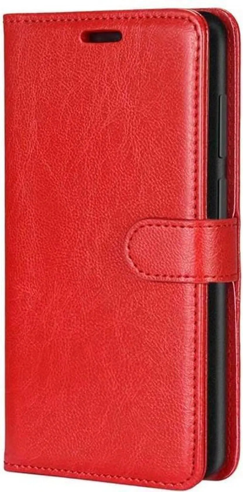 OnePlus Nord 2 5G Hoesjes – Portemonnee Hoes – Pasjeshouder – 2x Screenprotector – Rood-Ilumina Benelux