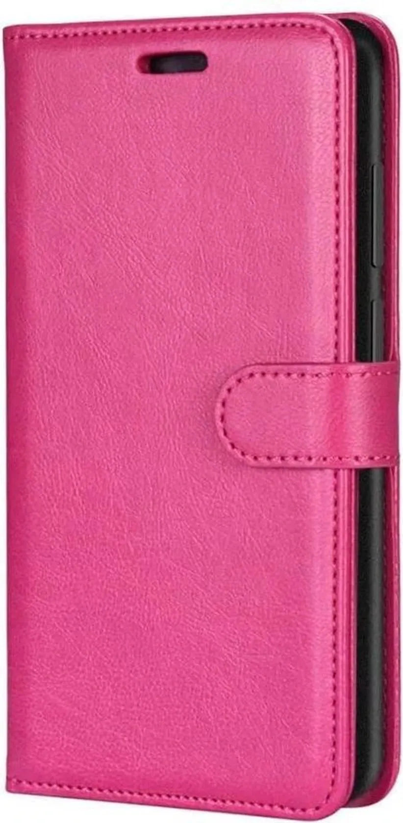 Xiaomi Mi 10 / 10 Pro Hoesjes – Portemonnee Hoes – Pasjeshouder – 2x Screenprotector – Roze-Ilumina Benelux