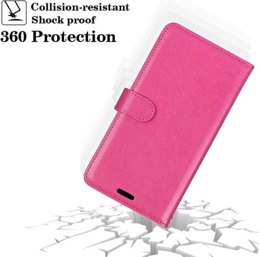 Realme 8 Pro Hoesjes – Bookcase Portemonnee – Magneetsluiting – Inclusief Screenprotector – Roze-Ilumina Benelux