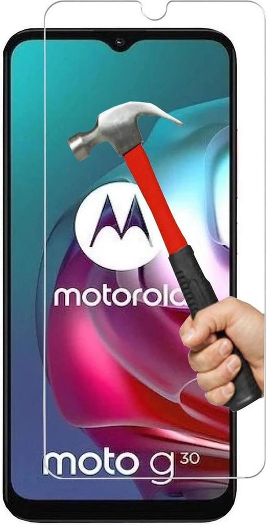 Screenprotector - Geschikt voor Motorola Moto G10 / G20 / G30 - 9H Glas (5-Pack)