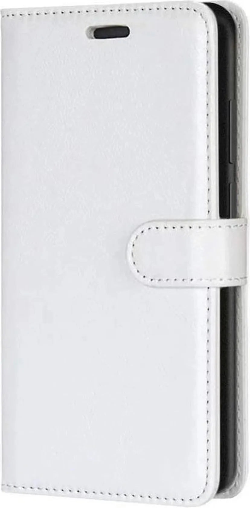 Motorola Moto G60s Hoesjes – Portemonnee Hoes – Magneetsluiting – Pasjeshouder – Wit + 3x Screenprotector-Ilumina Benelux