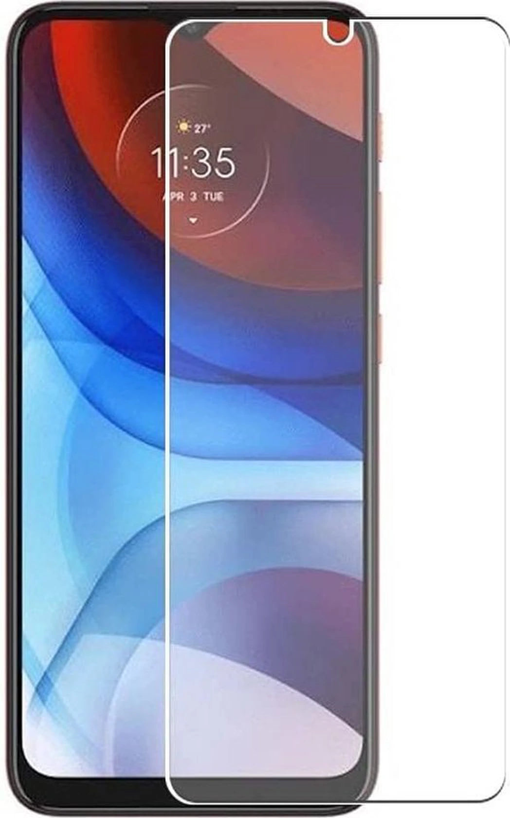 Screenprotector - Geschikt voor Motorola Moto E7i Power - 9H Glas (3-Pack)