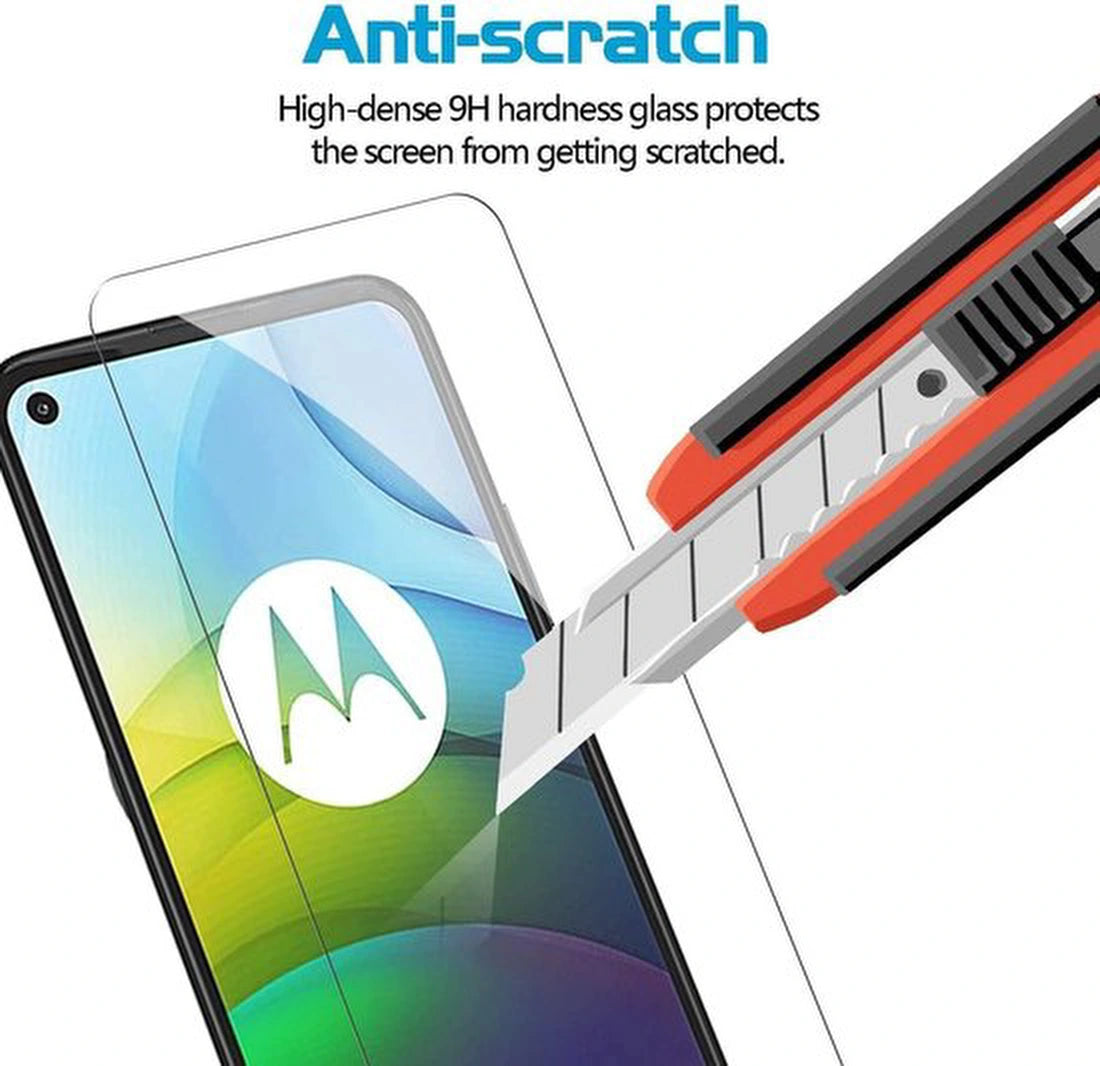 Screenprotector – Geschikt voor Motorola Moto G9 Power – Gehard Glas 9H – Anti-kras – 2-Pack – Transparant