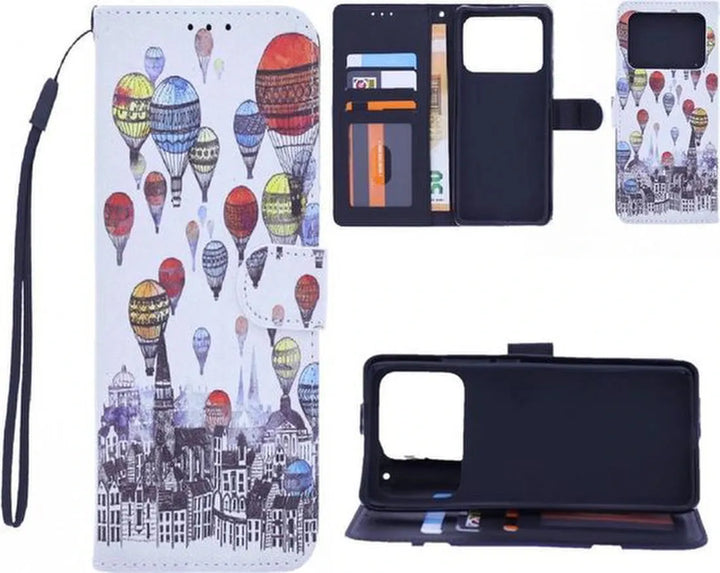 Xiaomi Mi 11 Ultra Hoesjes – Bookcase – Print Air Balloon – Magneetsluiting – Multicolor-Ilumina Benelux