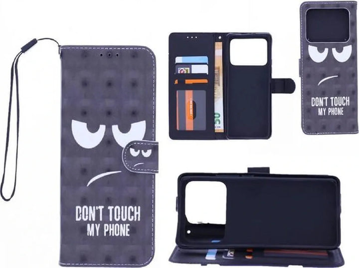 Xiaomi Mi 11 Ultra Hoesjes – 3D Print Backcover – Don't Touch My Phone – Zwart-Ilumina Benelux