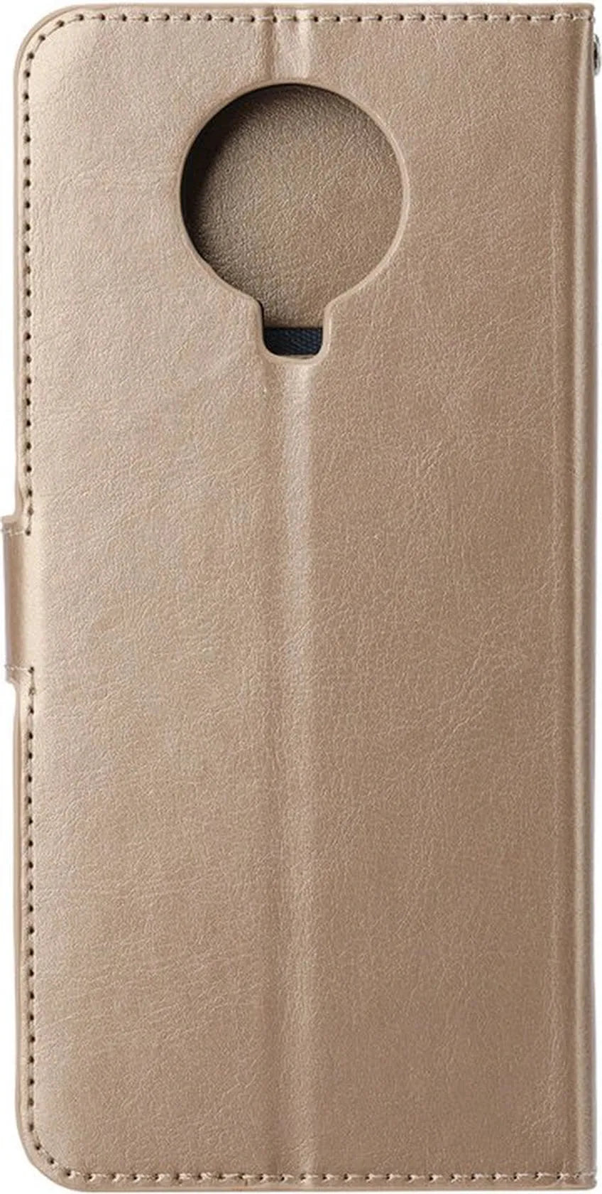 Nokia 5.3 Hoesjes – Bookcase Portemonnee Hoes – Pasjeshouder – Magneetsluiting – Goud-Ilumina Benelux