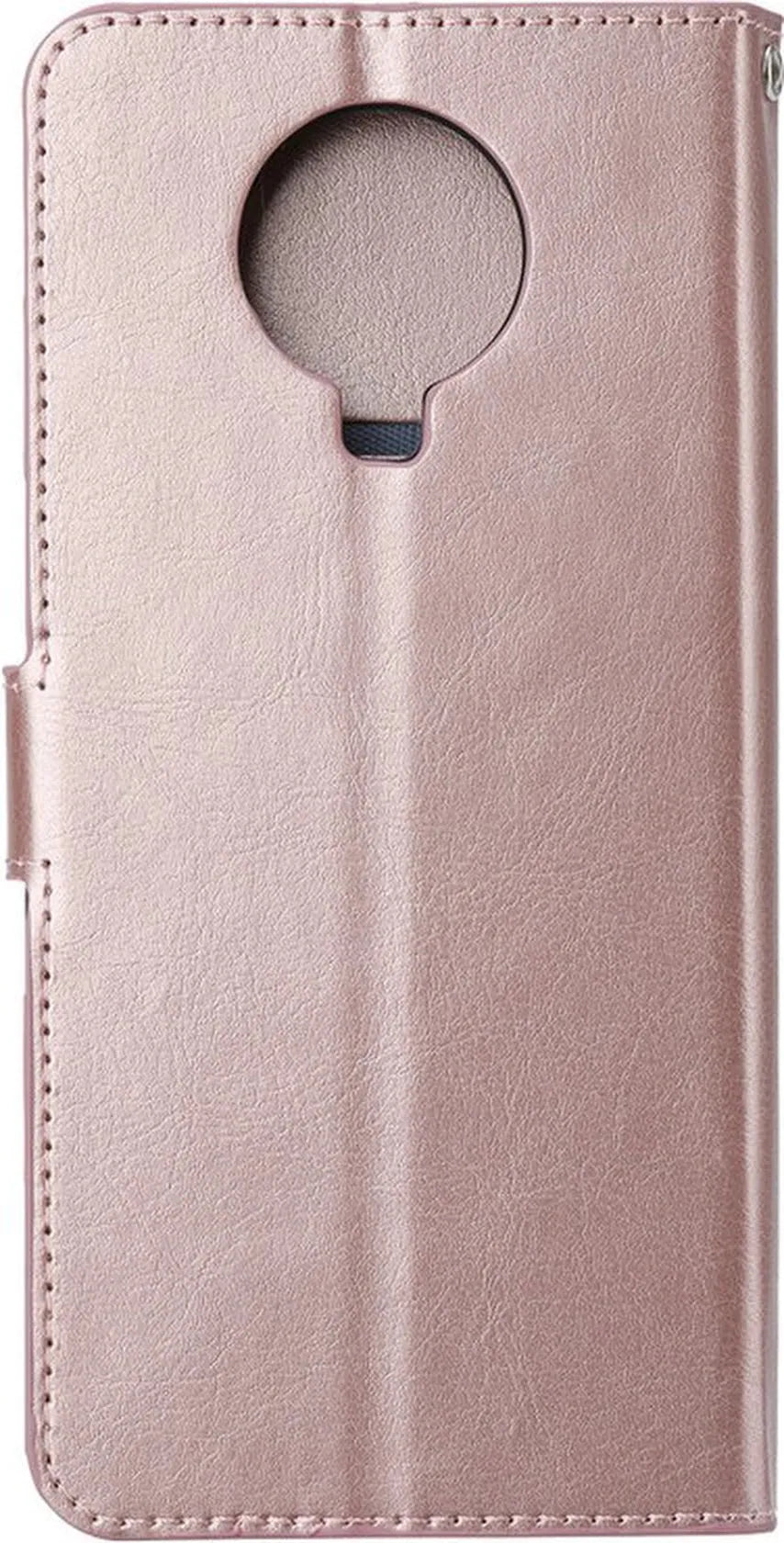 Nokia 5.3 Hoesjes – Bookcase Portemonnee Hoes – Magneetsluiting – Inclusief Screenprotector – Roségoud-Ilumina Benelux