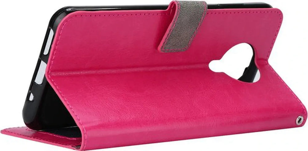 Nokia 5.3 Hoesjes – Bookcase Portemonnee – Magneetsluiting – Inclusief Screenprotector – Roze-Ilumina Benelux
