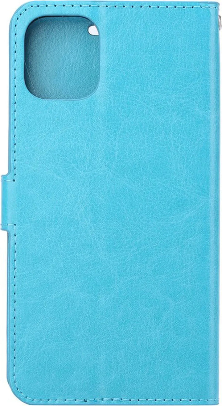 iPhone 13 Mini Hoesjes – Portemonnee Hoes – Bookcase – Pasjeshouder – Turquoise-Ilumina Benelux