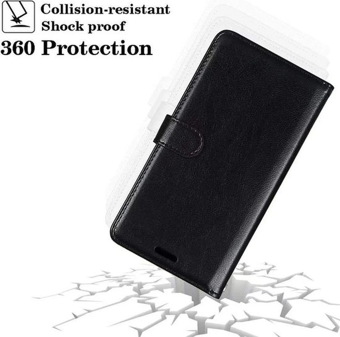 Samsung Galaxy A22 4G Hoesjes – Portemonnee Hoes – Pasjeshouder – Magneetsluiting – Zwart