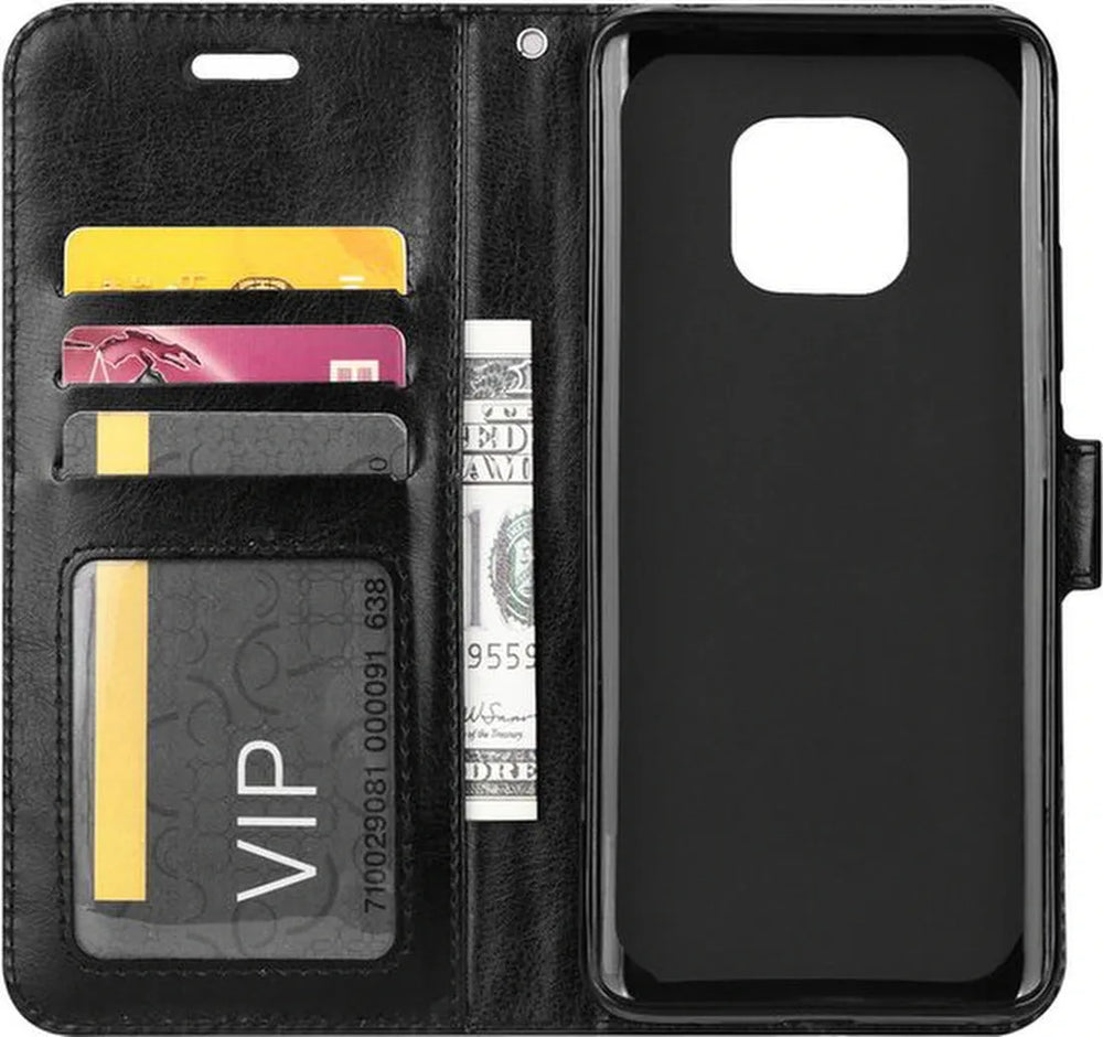 Nokia XR20 5G Hoesjes – Portemonnee Bookcase – Pasjeshouder – Magneetsluiting – Zwart-Ilumina Benelux