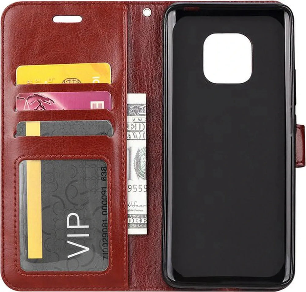Nokia XR20 5G Hoesjes – Portemonnee Bookcase – Pasjeshouder – Magneetsluiting – Bruin-Ilumina Benelux