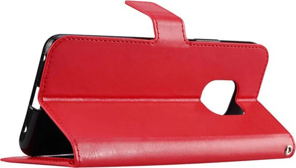 Nokia XR20 5G Hoesjes – Portemonnee Bookcase – Pasjeshouder – 2x Screenprotector – Rood-Ilumina Benelux