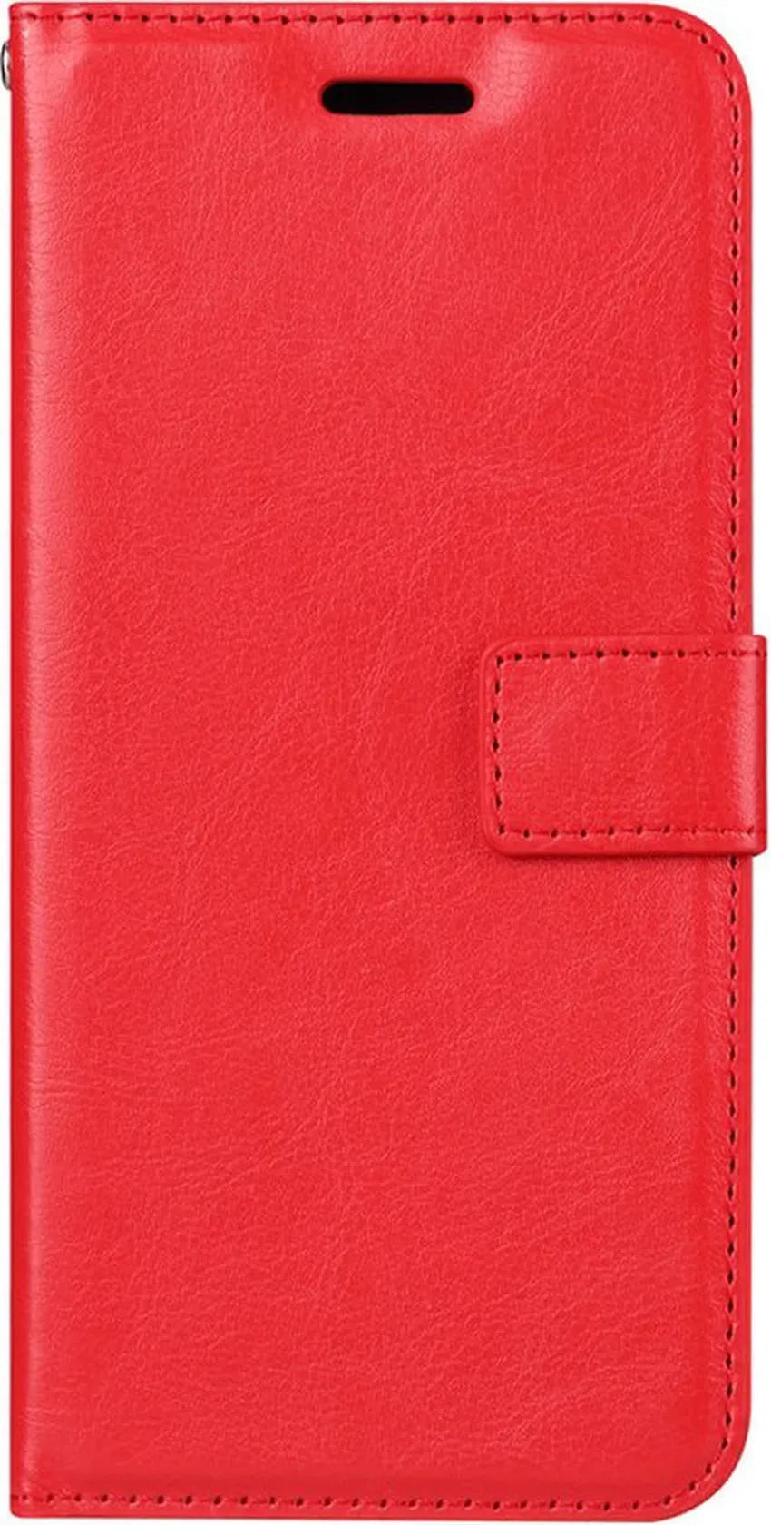 Nokia XR20 5G Hoesjes – Portemonnee Bookcase – Pasjeshouder – 2x Screenprotector – Rood-Ilumina Benelux