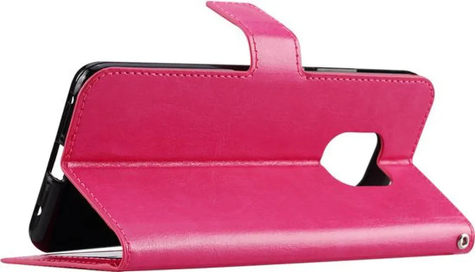 Nokia XR20 5G Hoesjes – Portemonnee Hoes – Bookcase – Pasjeshouder – Roze-Ilumina Benelux