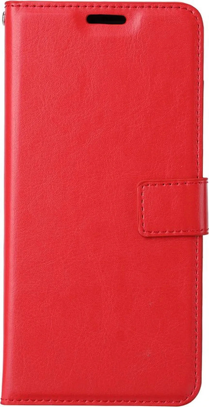 OnePlus Nord CE 5G Hoesjes – Portemonnee Hoes – Pasjeshouder – 3x Screenprotector – Rood-Ilumina Benelux