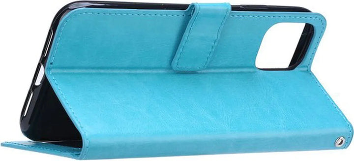 Motorola Moto G9 Power Hoesjes – Portemonnee Bookcase – Pasjeshouder – 2x Screenprotector – Turquoise-Ilumina Benelux