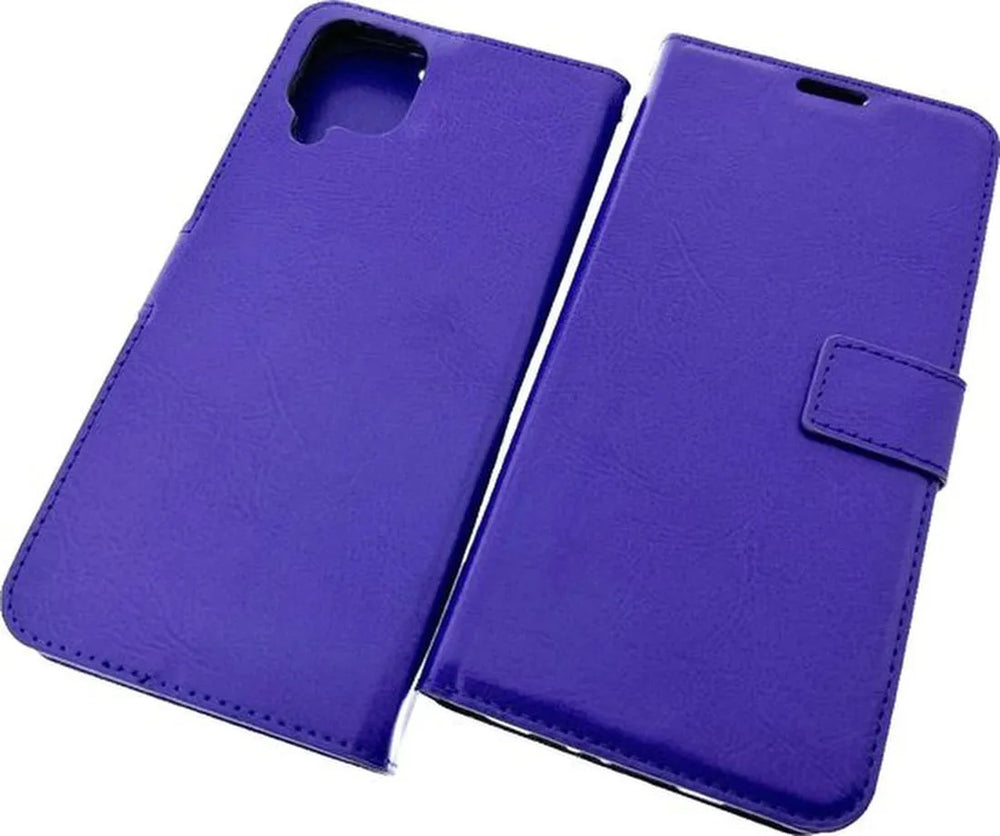 Samsung Galaxy A42 5G Hoesjes – Portemonnee Bookcase – Pasjeshouder – Magneetsluiting – Paars-Ilumina Benelux