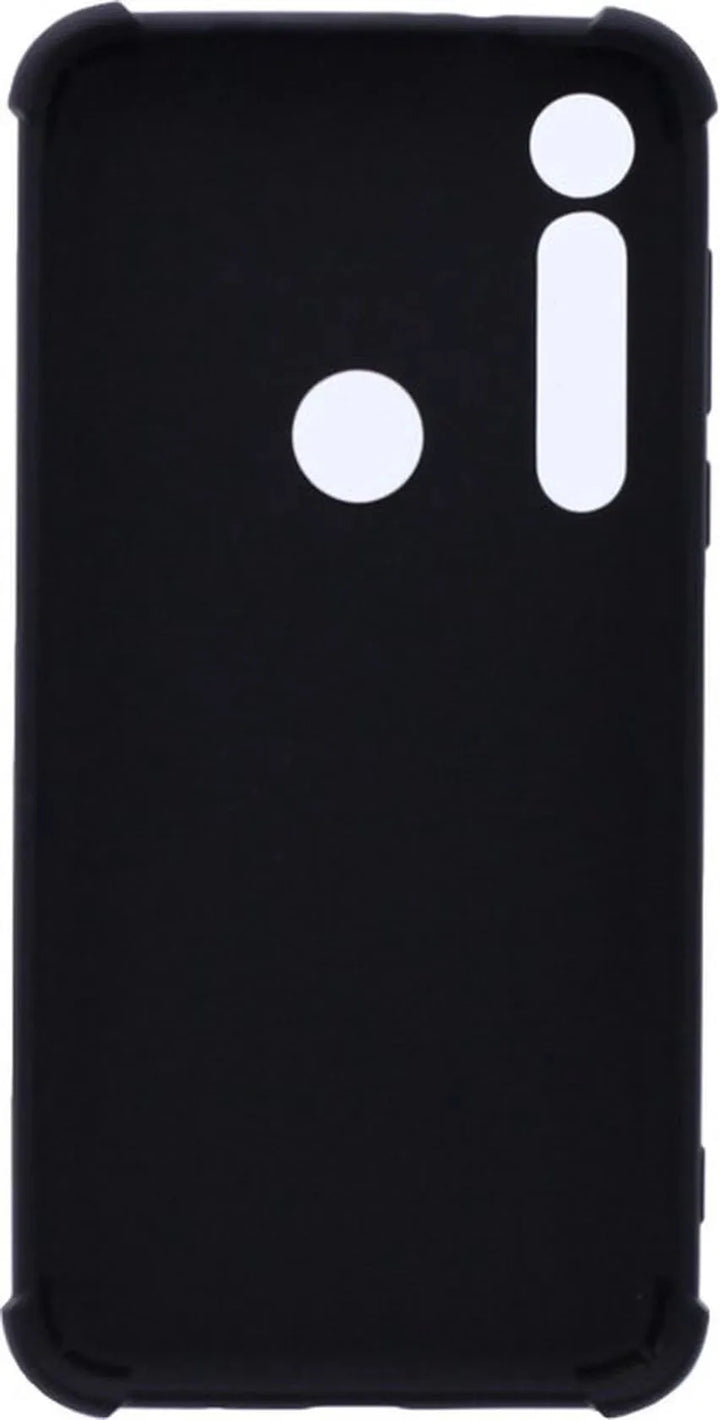 Motorola One Macro Hoesjes – Siliconen Backcover – Schokbestendig Anti-Shock – Zwart-Ilumina Benelux