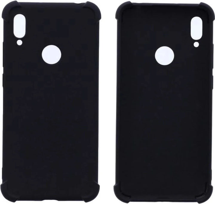 Huawei Y6 2019 Hoesjes – Siliconen Backcover – Schokbestendig – Anti Shock – Zwart-Ilumina Benelux