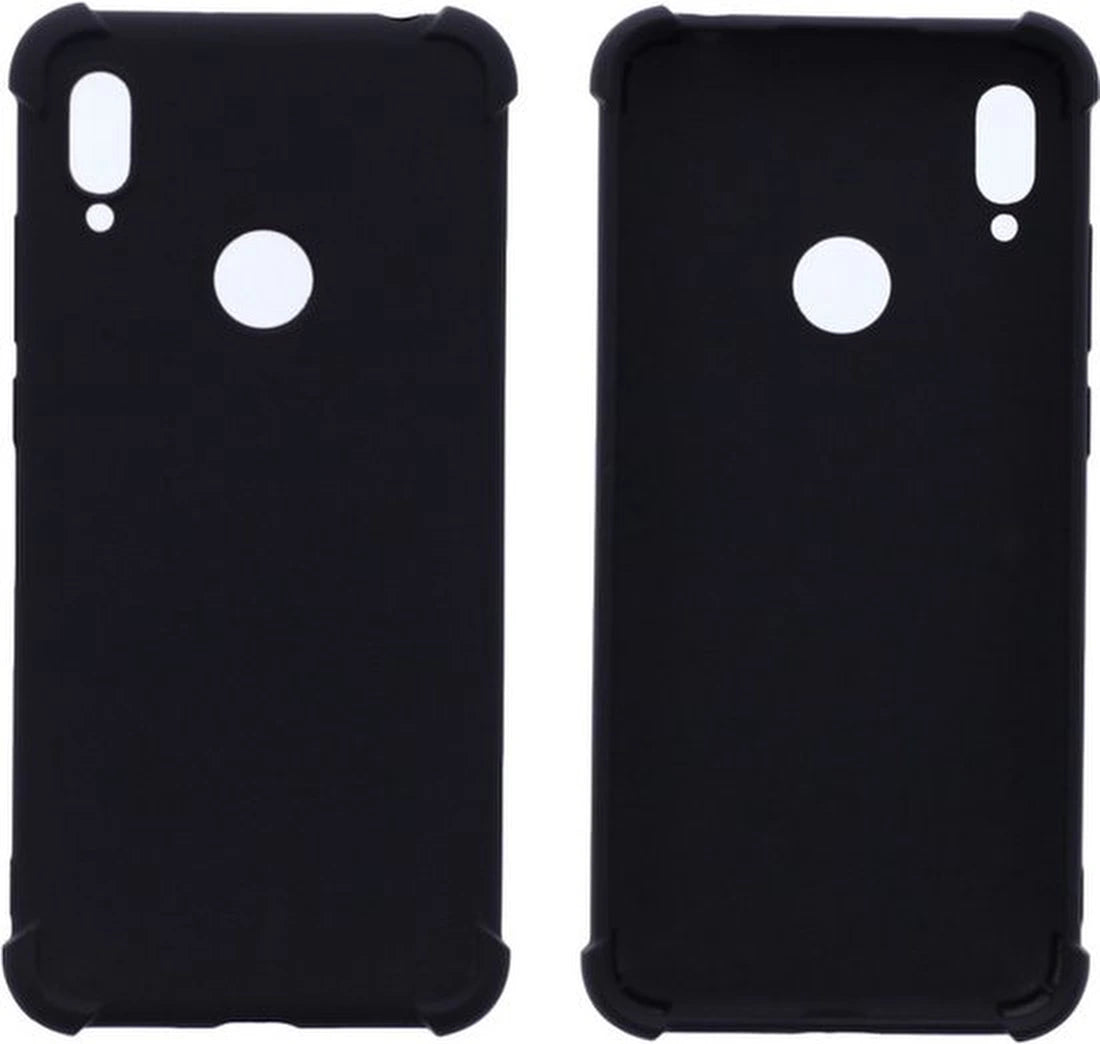 Motorola Moto E6 Plus Hoesjes – Siliconen Backcover – Schokbestendig – Anti Shock – Zwart