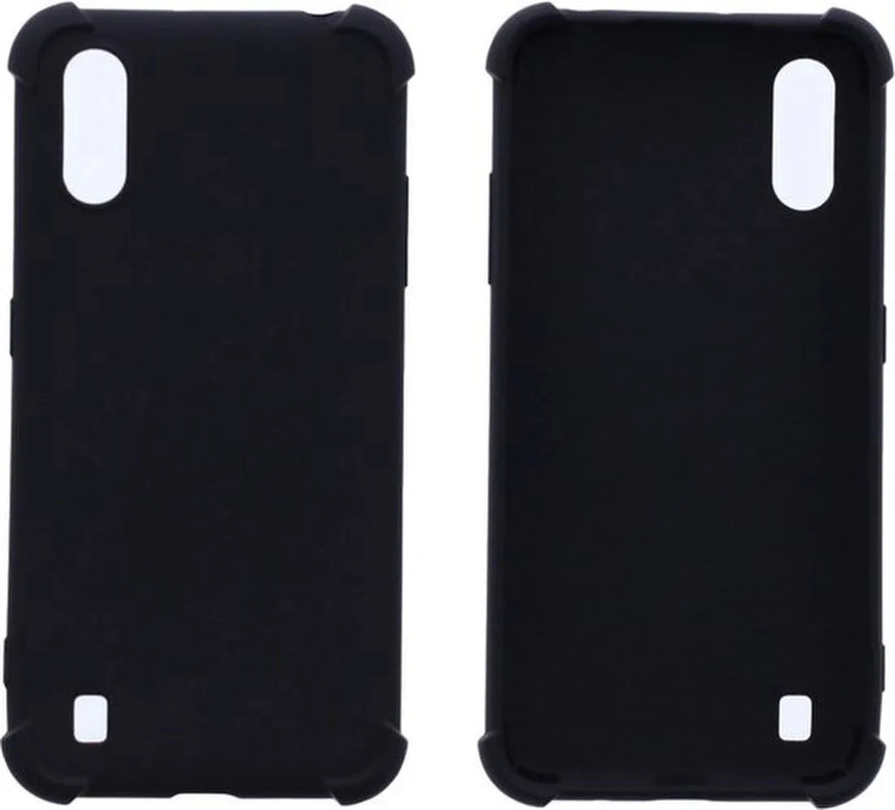 Samsung Galaxy A01 Hoesjes – Siliconen Backcover – Schokbestendig – Anti Shock – Zwart-Ilumina Benelux