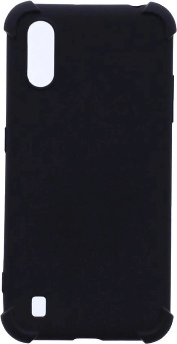 Samsung Galaxy A01 Hoesjes – Siliconen Backcover – Schokbestendig – Anti Shock – Zwart-Ilumina Benelux