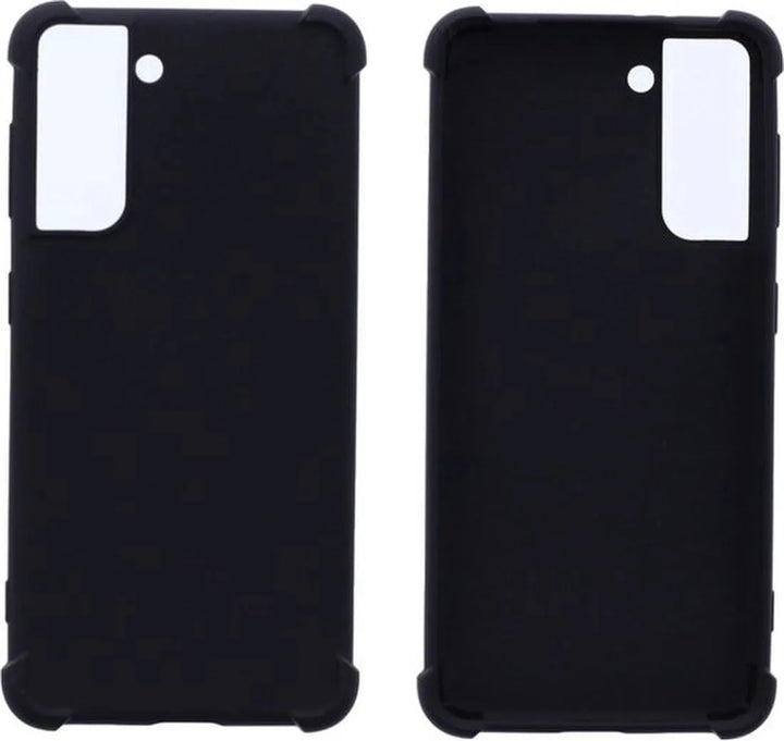 Samsung Galaxy S21 Hoesjes – Siliconen Backcover – Schokbestendig – Anti Shock – Zwart-Ilumina Benelux