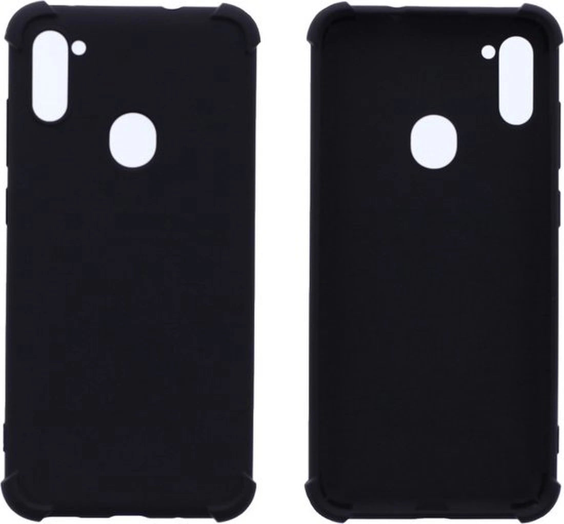 Shock proof Hoesje Geschikt voor: Samsung Galaxy A11 Anti Shock Silicone - Zwart