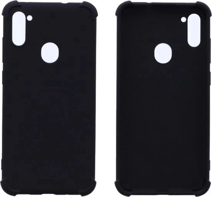 Samsung Galaxy A11 Hoesjes – Siliconen Backcover – Schokbestendig – Anti Shock – Zwart-Ilumina Benelux