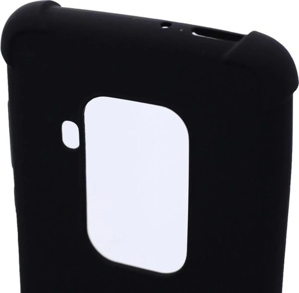 Motorola One Zoom Hoesjes – Siliconen Backcover – Schokbestendig Anti-Shock – Zwart-Ilumina Benelux