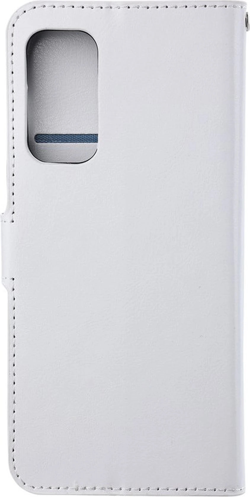 Bookcase Geschikt voor: Samsung Galaxy A73 5G Wit - Portemonnee hoesje met 1x Glas Screenprotector