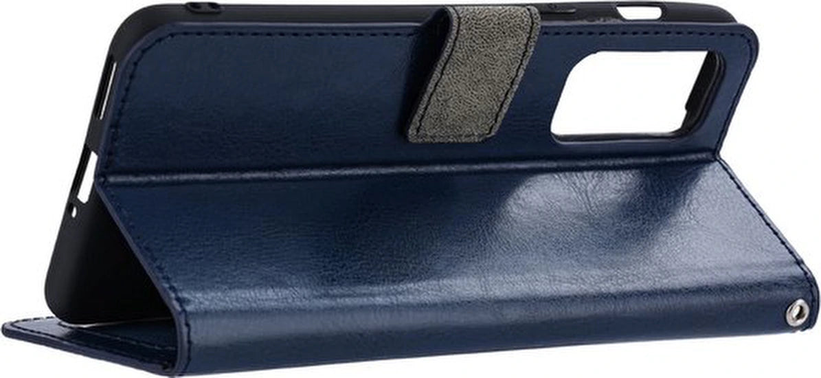 Samsung Galaxy A73 5G Hoesjes – Portemonnee Hoes – Bookcase – Pasjeshouder – Blauw