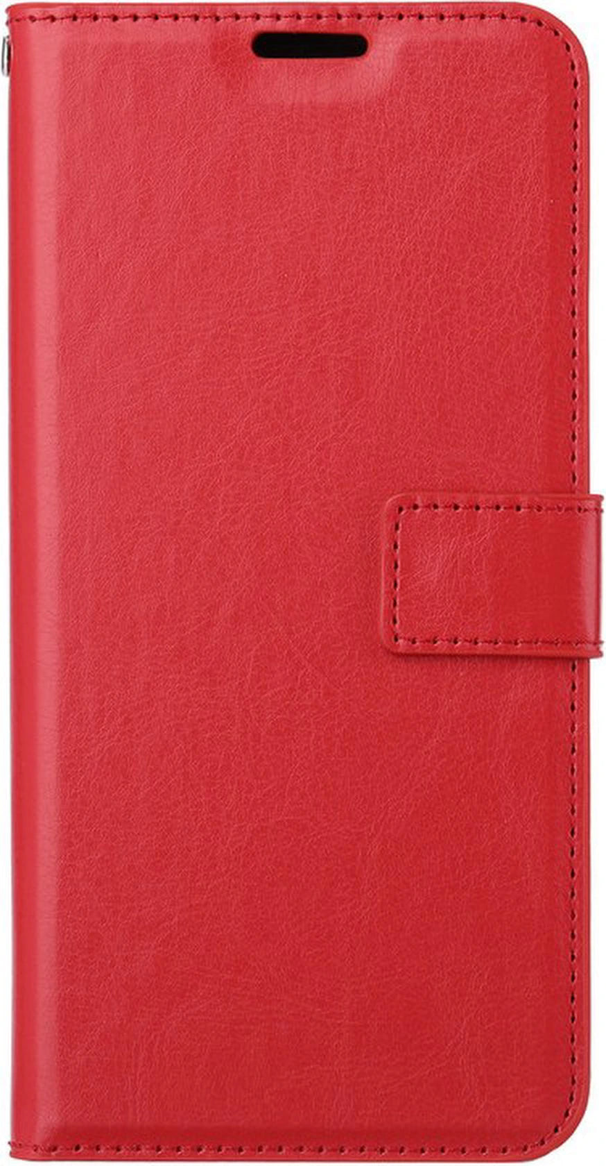 Motorola Moto G51 5G Hoesjes – Portemonnee Bookcase – Magneetsluiting – 2x Screenprotector – Rood