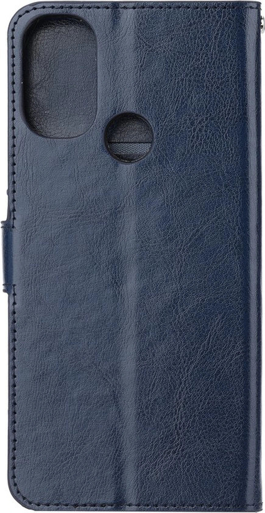 Motorola Moto G51 5G Hoesjes – Bookcase Portemonnee – Magneetsluiting – 3x Screenprotector – Blauw