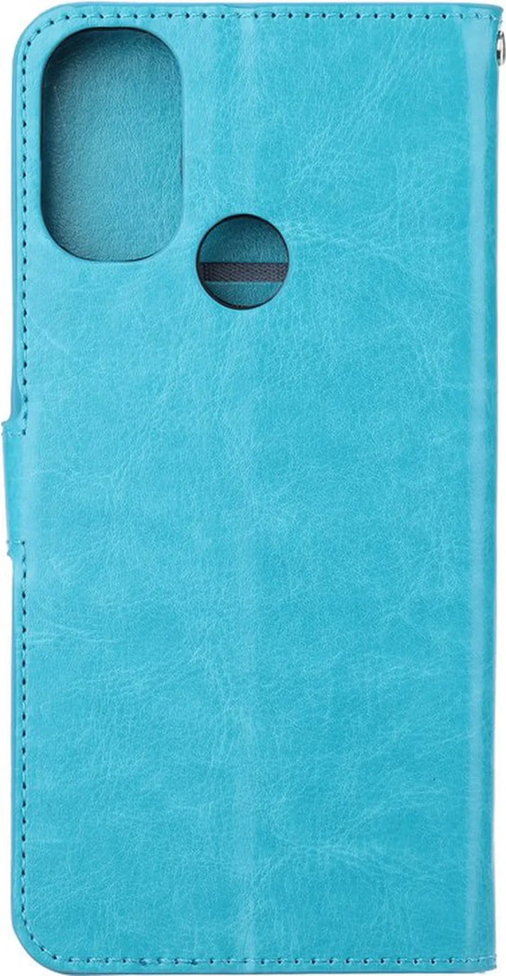 Motorola Moto G31 / G41 Hoesjes – Portemonnee Bookcase – Pasjeshouder – 2x Screenprotector – Turquoise-Ilumina Benelux