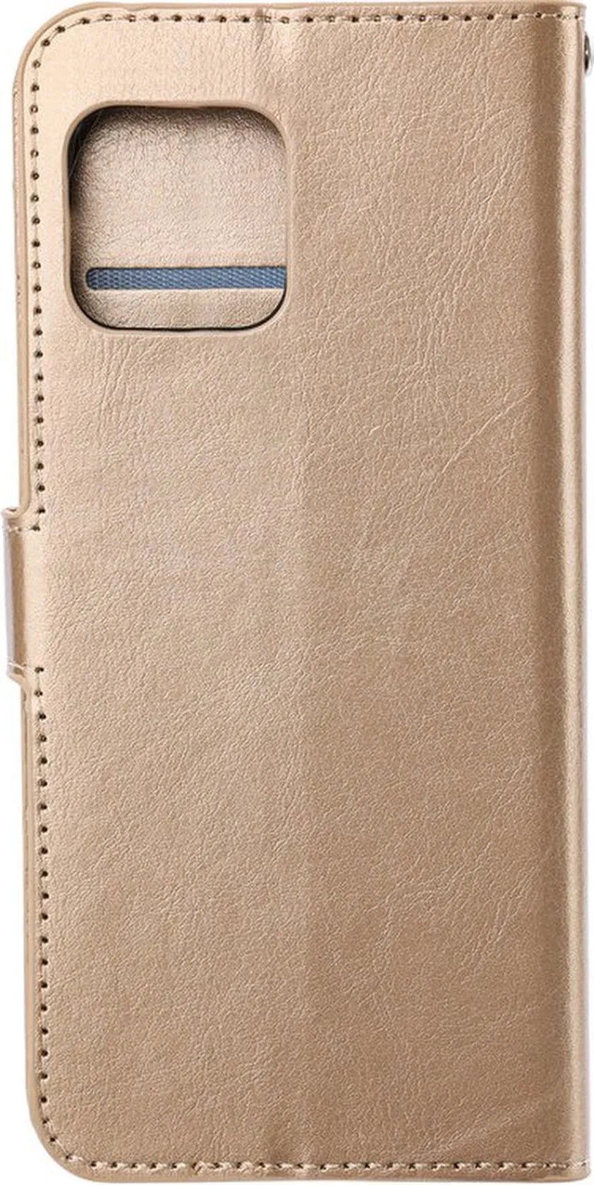 Xiaomi Redmi Note 10 5G Hoesjes – Bookcase Portemonnee – Pasjeshouder – Magneetsluiting – Goud-Ilumina Benelux