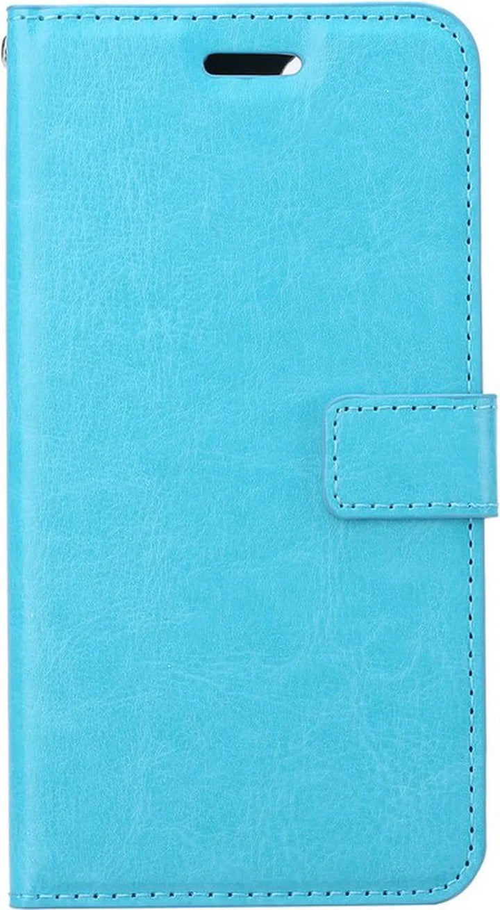 Xiaomi Redmi Note 10 5G Hoesjes – Bookcase Portemonnee – Pasjeshouder – Magneetsluiting – Turquoise-Ilumina Benelux