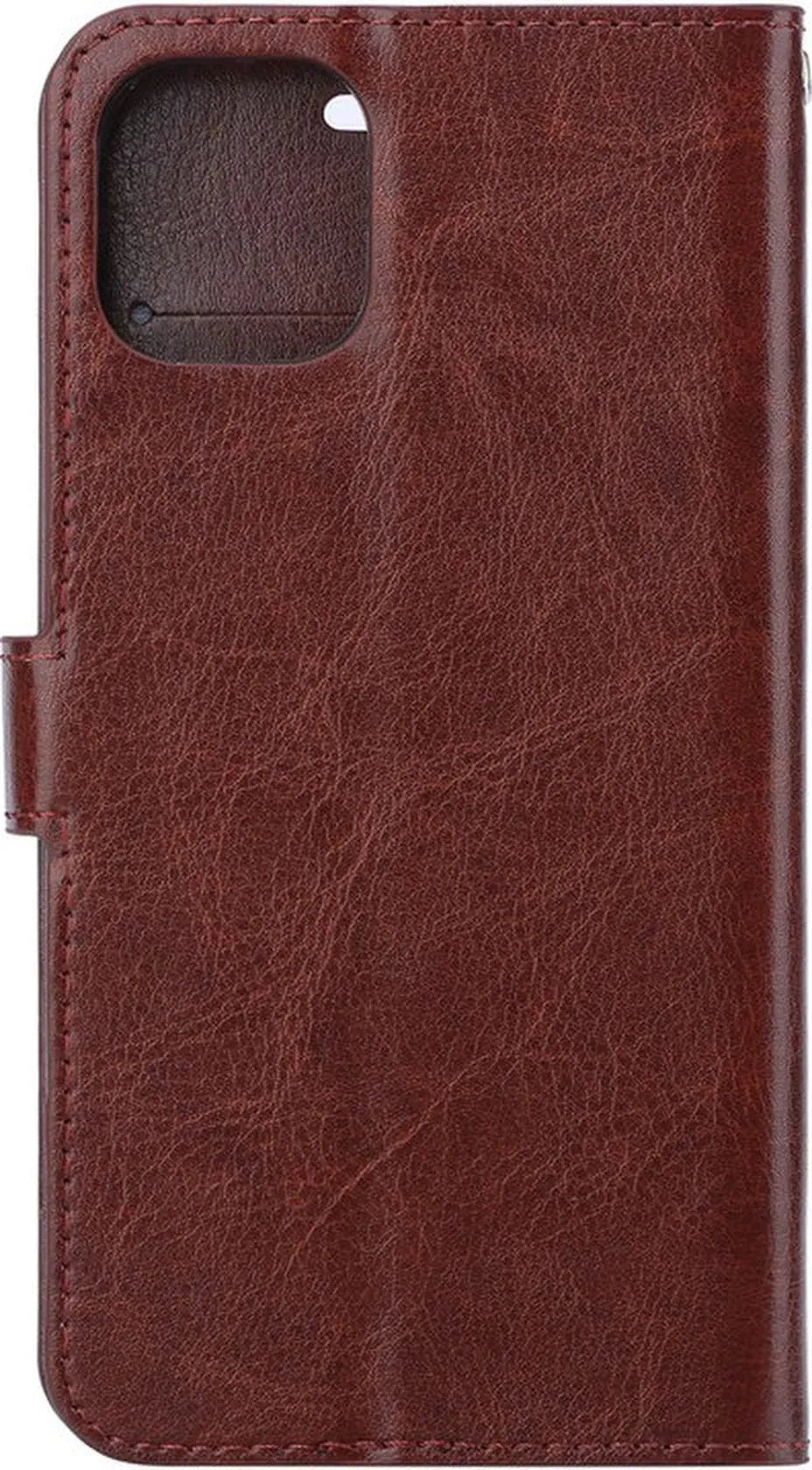 Xiaomi Redmi Note 10 5G Hoesjes – Portemonnee Bookcase – Pasjeshouder – Magneetsluiting – Bruin + Screenprotector-Ilumina Benelux
